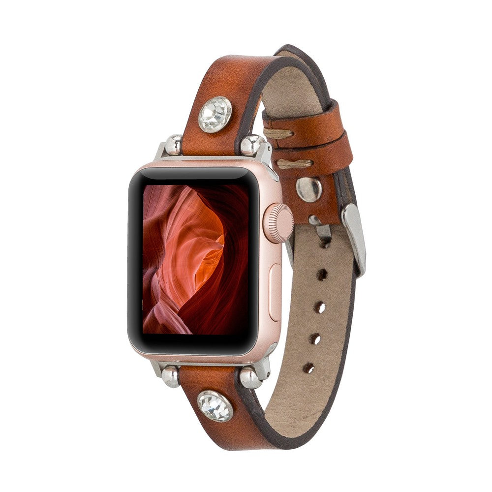 Apple Watch Uyumlu Deri Kordon Visby RST2EF