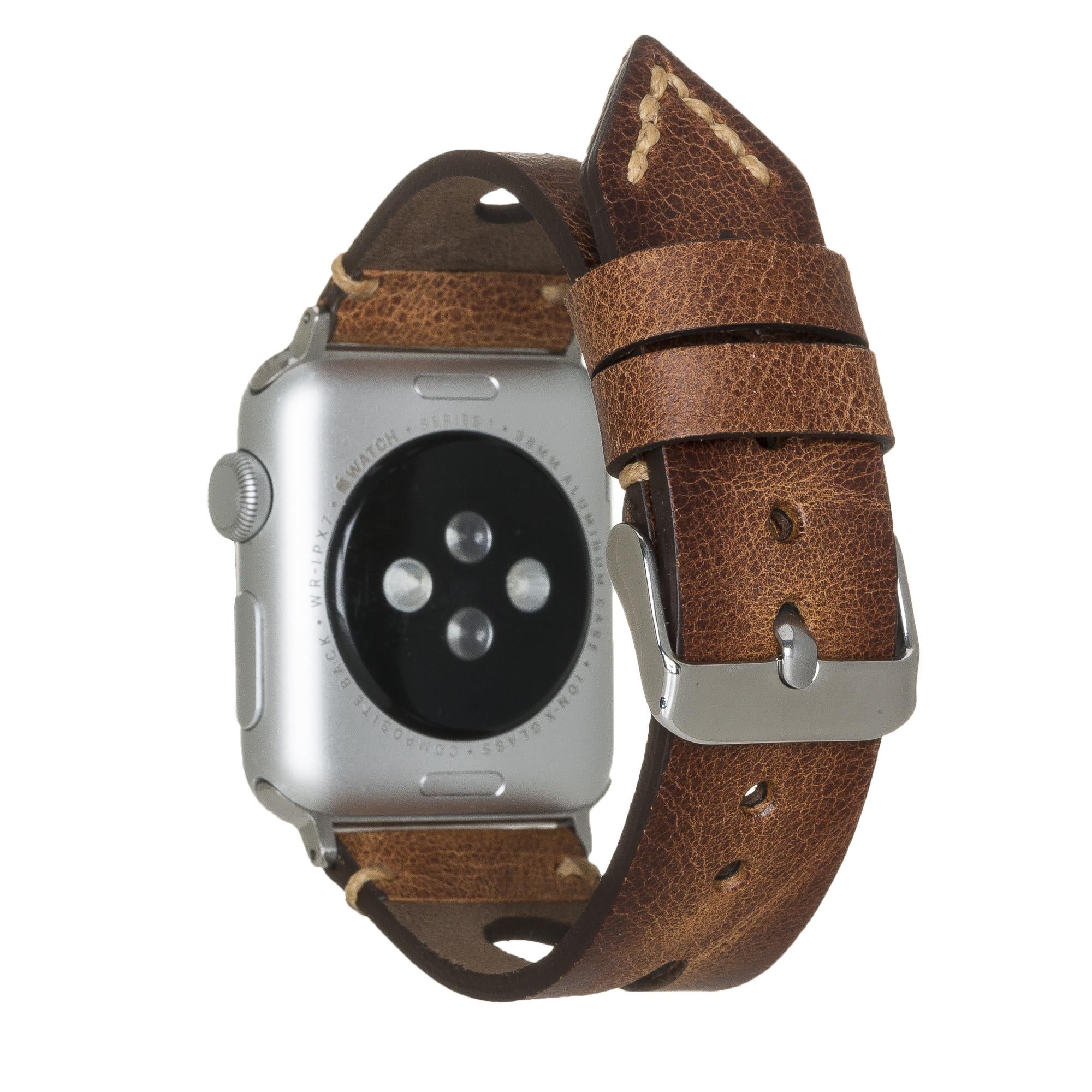 Apple Watch uyumlu, Hakiki Deri, El Yapımı Kordon, Taba