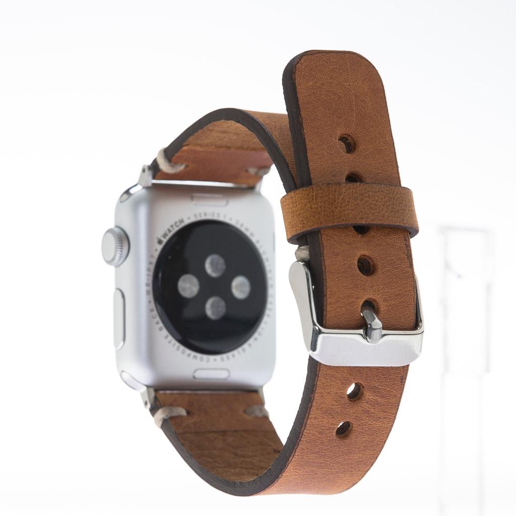 Apple Watch uyumlu, Hakiki Deri, El Yapımı Kordon, Saraç RO2