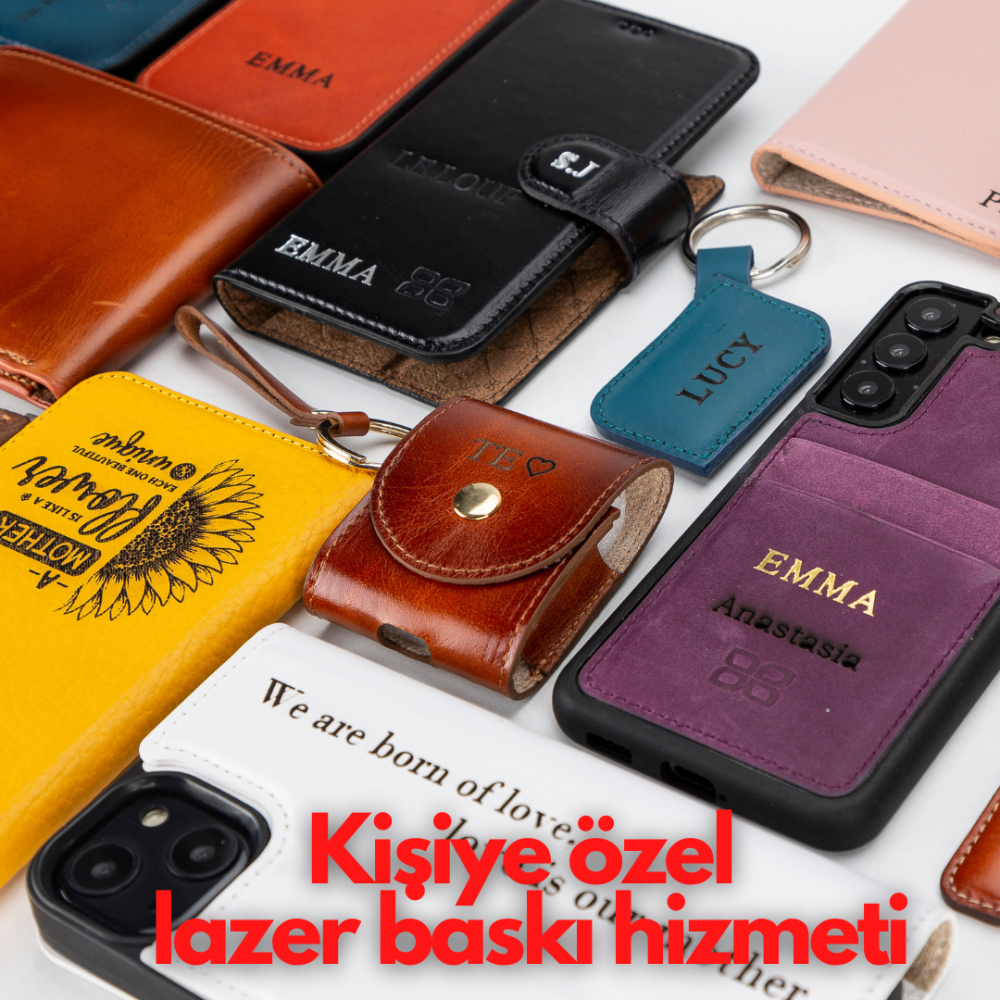 Hakiki Deri, El Yapımı, Kablo ve Aksesuar Taşıma Çantası, NU2 Pembe